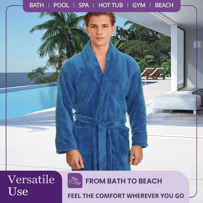 TowelSelections Men's Cotton Robe, Terry Cloth Luxury Spa Bathrobe