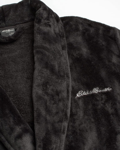 Eddie Bauer Mens Robe Plush – Fuzzy & Fluffy Fleece Spa Robes for Men | Soft Warm Winter Bathrobe with Pockets & Belt