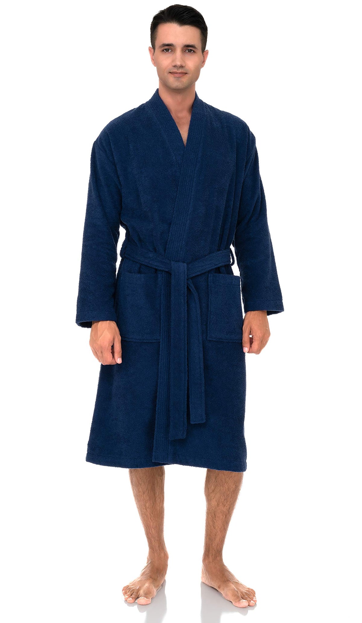 TowelSelections Mens Robe Cotton Terry Cloth Bathrobe Soft Towel Bath Robe for Men XS to 3X