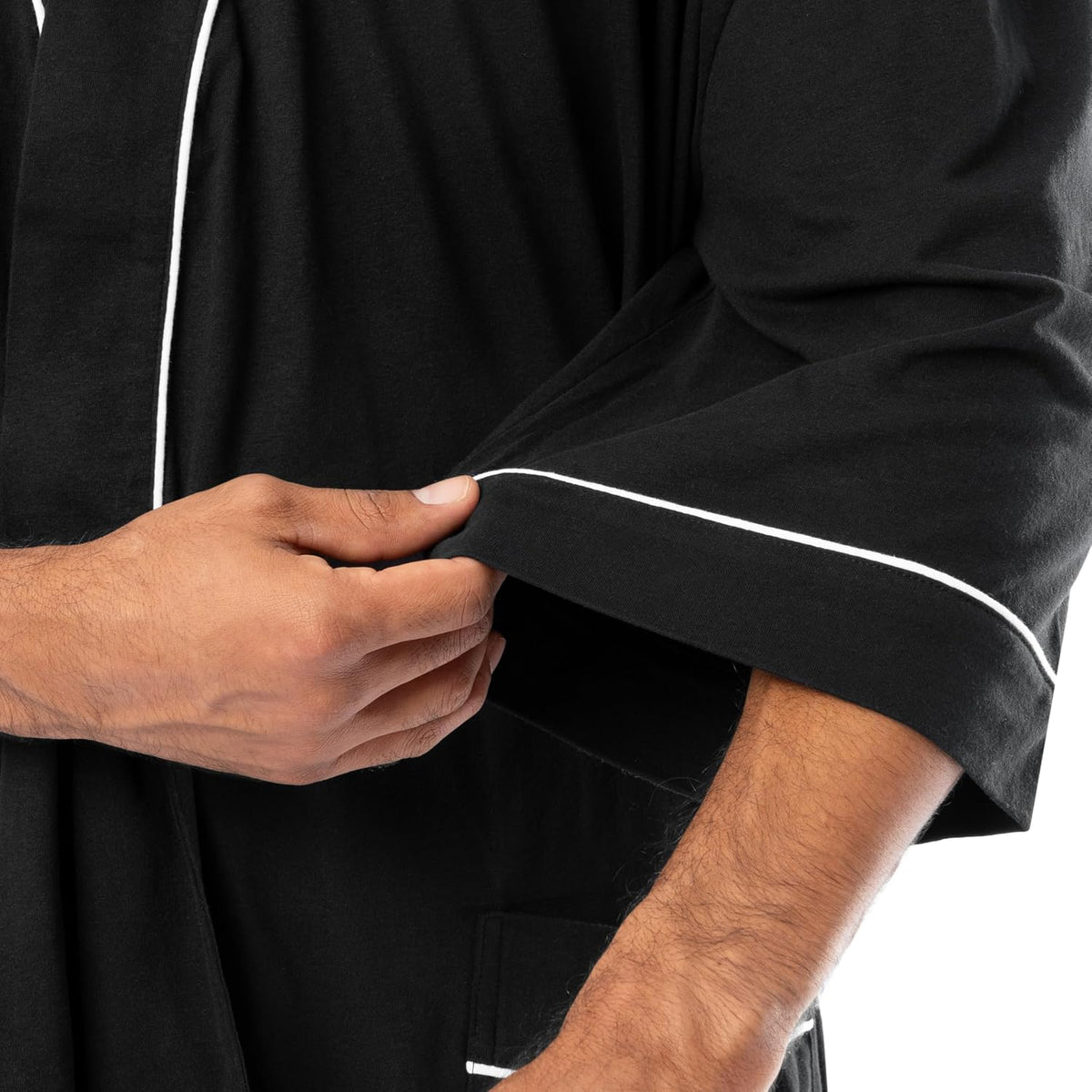 Fruit of the Loom Men's Jersey Knit Kimono Robe