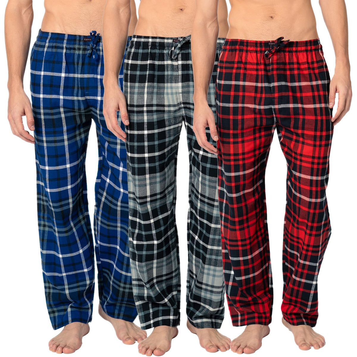 Andrew Scott Men's Flannel Drawstring Pajama Pants