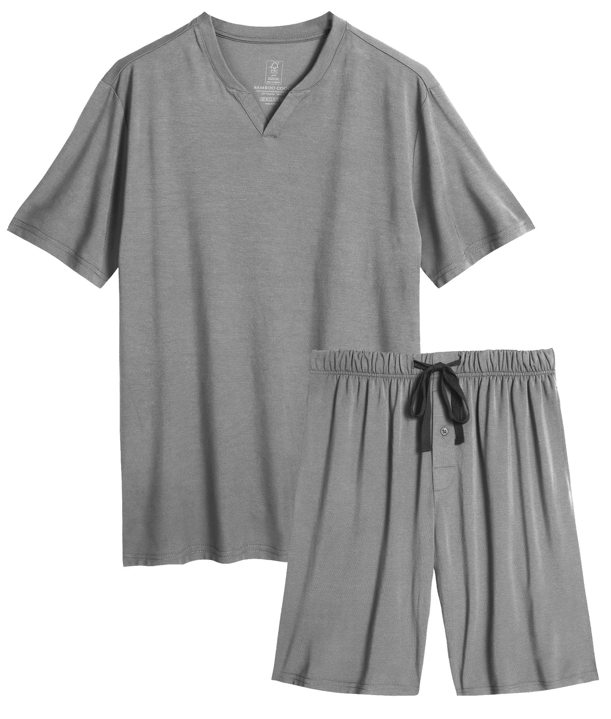 BAMBOO COOL Mens Pajama Set Lightweight Sleepwear Pjs