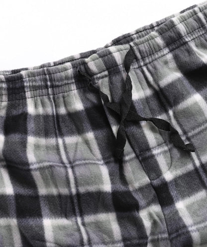 Active Club 3 Pack Mens Fleece Pajama Pants - Plaid Lounge (S- 3X)