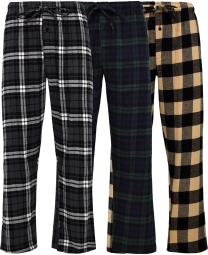 Andrew Scott Men's Flannel Drawstring Pajama Pants