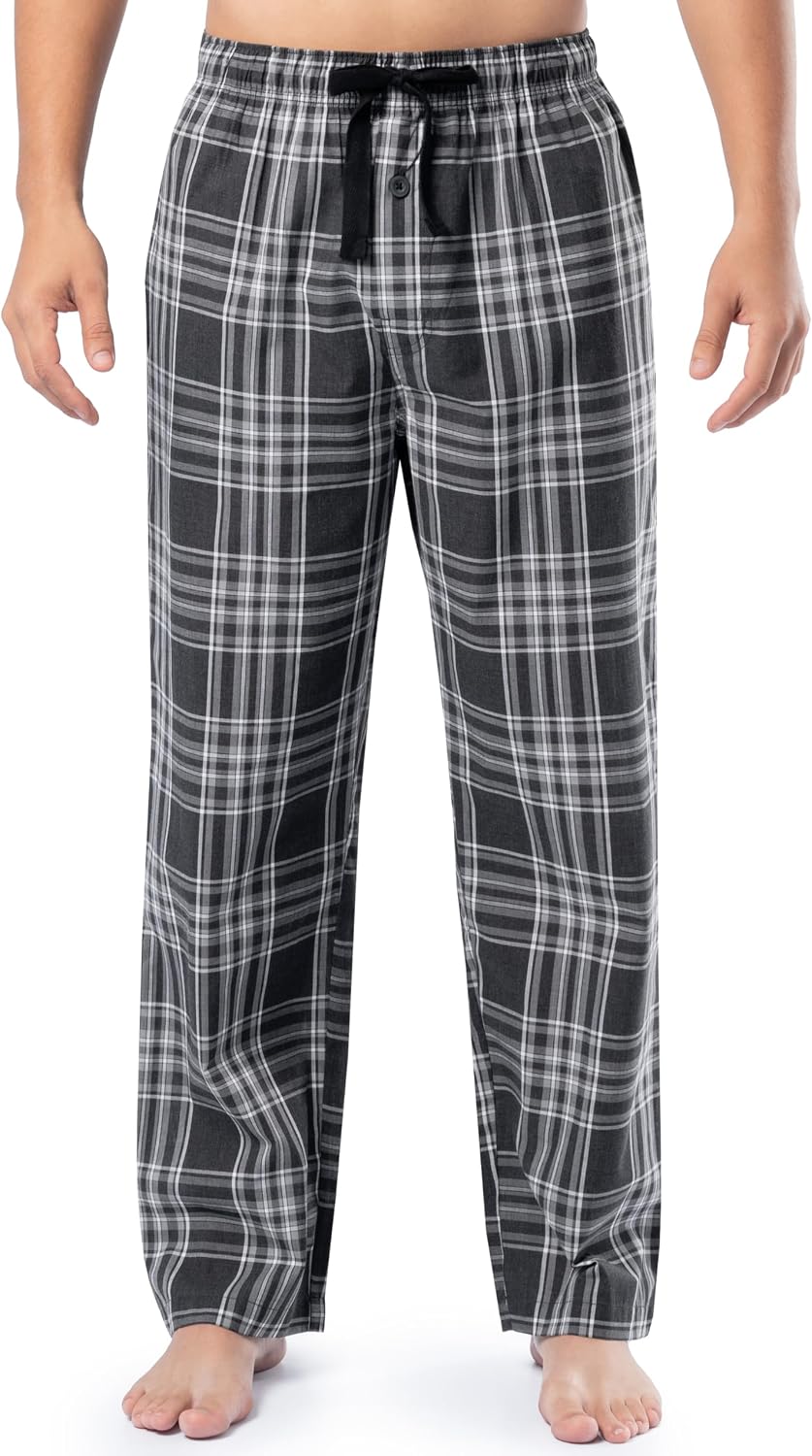 Fruit of the Loom Men's Broadcloth Woven Sleep Pajama Pant