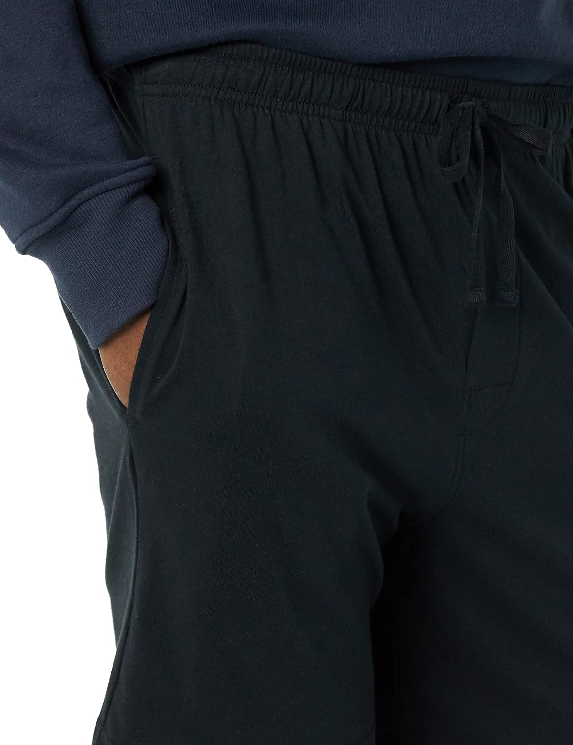 Amazon Essentials Men's 7" Cotton Knit Sleep Shorts, Loungewear Pajama Shorts with Drawstring, Elastic Waistband, Pack of 2