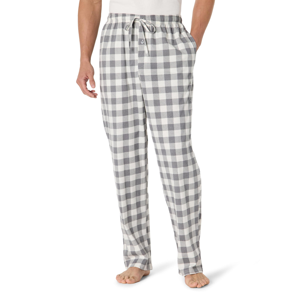 Amazon Essentials Men's Relaxed-Fit Lightweight Cotton Knit Lounge Pajama Pants
