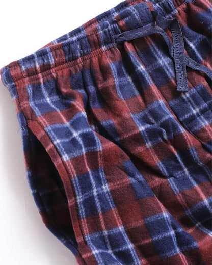 Active Club 3 Pack Mens Fleece Pajama Pants - Plaid Lounge (S- 3X)
