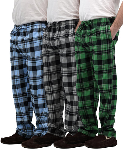 Andrew Scott Men's Flannel Drawstring Pajama Pants