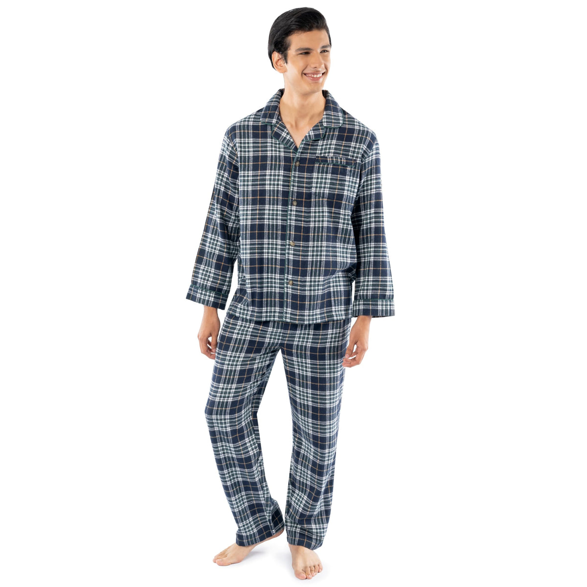 Fruit of the Loom Men's Flannel Pajama Sleep Set