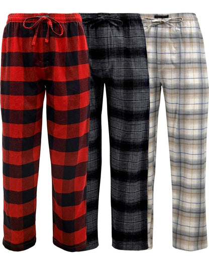 Andrew Scott Men's Flannel Drawstring Pajama Pants