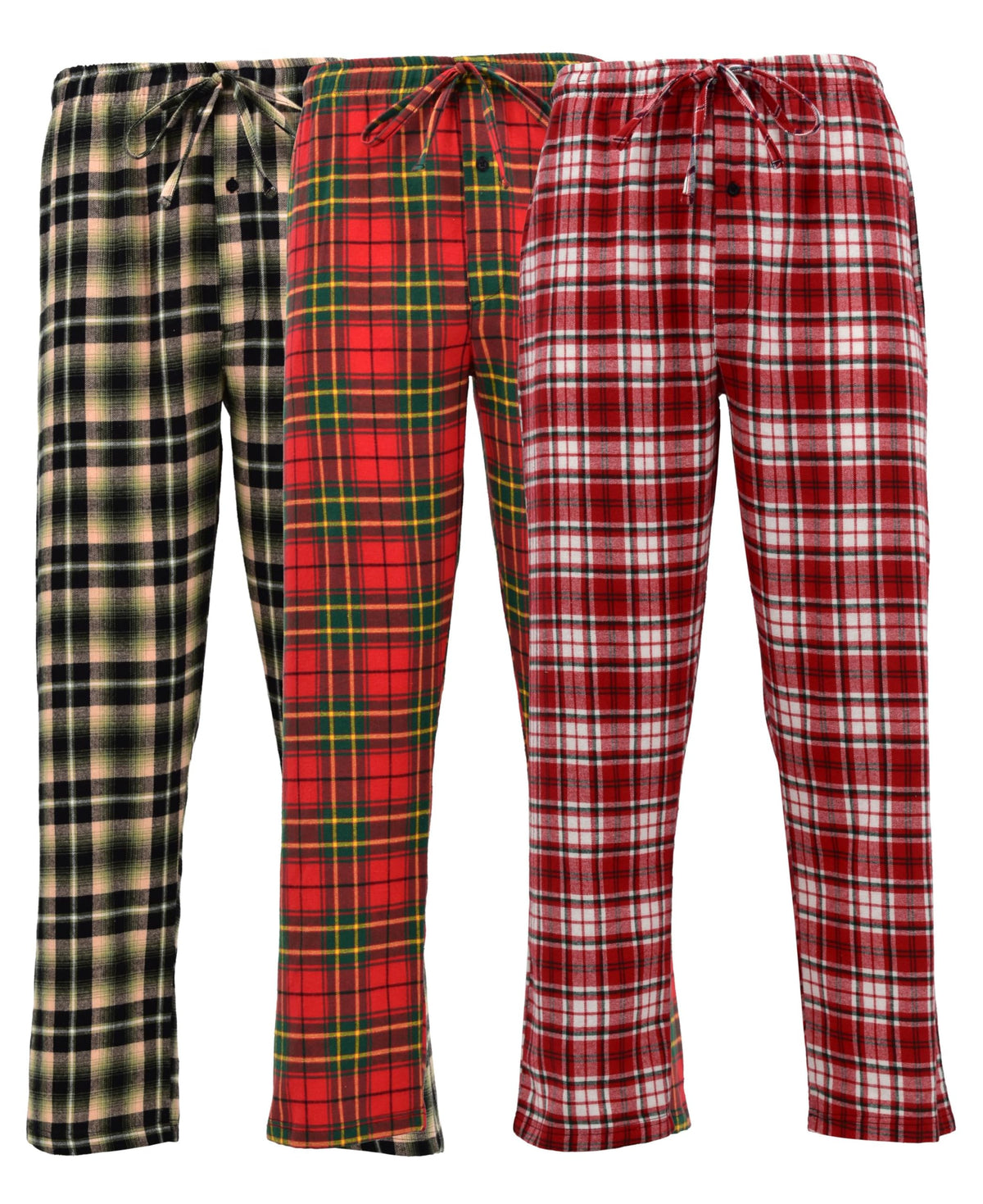 Andrew Scott Men's Flannel Drawstring Pajama Pants
