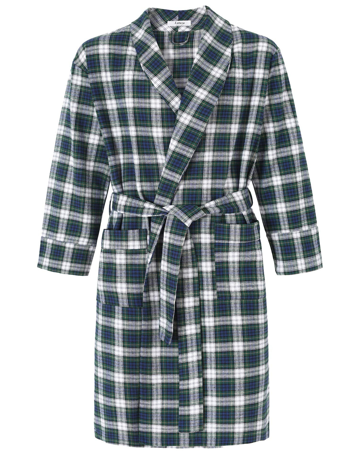 Latuza Men's Cotton Flannel Robe