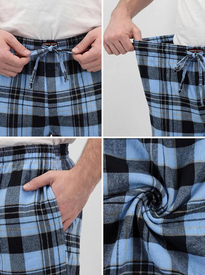 Andrew Scott Men's Flannel Drawstring Pajama Pants