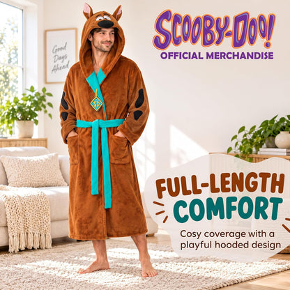 Get Trend Scooby-Doo | McDonald's Hooded Plush Fleece Robe for Men, Women