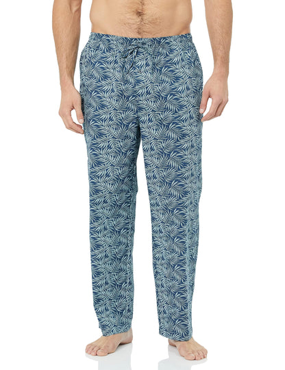 Amazon Essentials Men's Cotton Poplin Straight-Fit Pajama Pants with Pockets, Elastic Waist, Drawstring