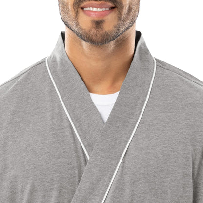 Fruit of the Loom Men's Jersey Knit Kimono Robe
