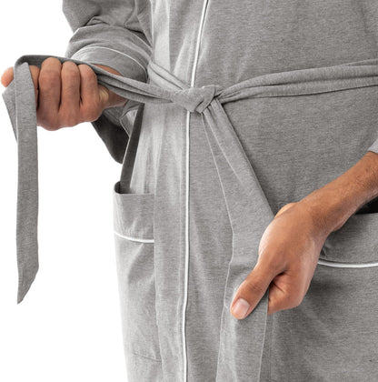 Fruit of the Loom Men's Jersey Knit Kimono Robe