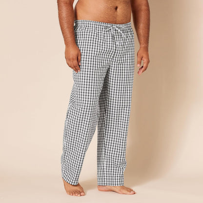 Amazon Essentials Men's Cotton Poplin Straight-Fit Pajama Pants with Pockets, Elastic Waist, Drawstring